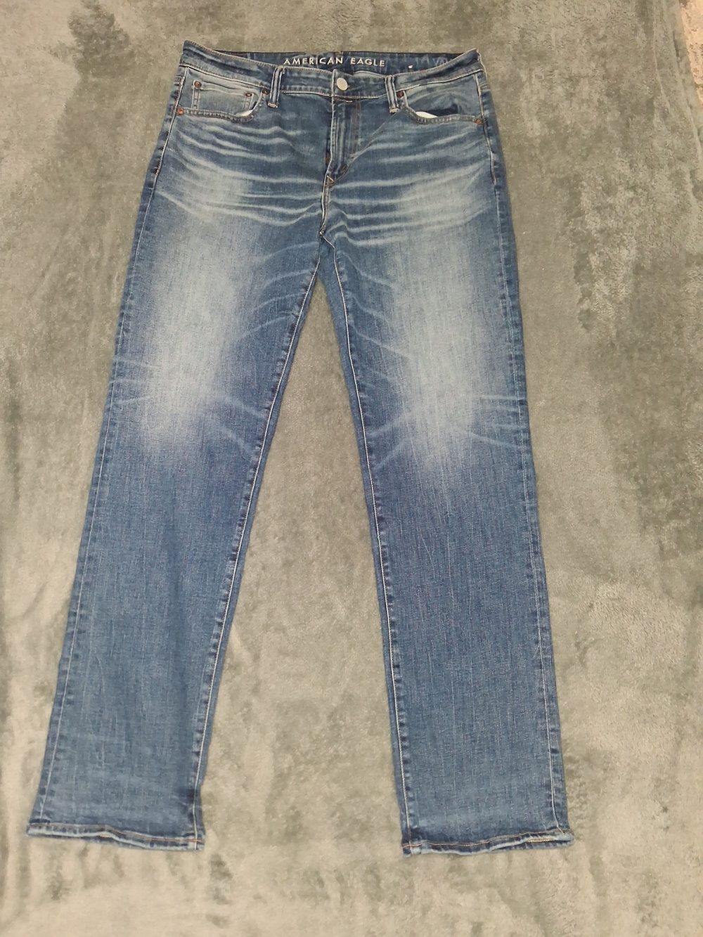 American Eagle Next Level Air Flex Men's Blue Straight Jeans Size 36/34